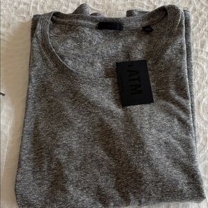 ATM Anthony Thomas Melillo Heather Gray Short Sleeve Tee